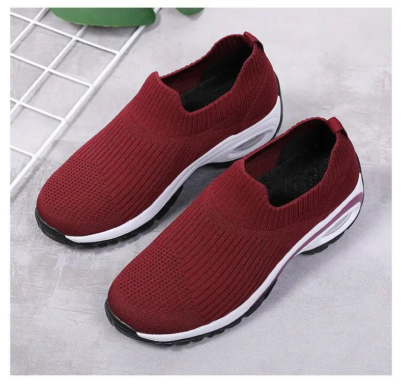 2024 summer New Women Fashion Casual Sport Shoes Wedge Platform Sneakers  Ladies Breathable  Vulcanized Shoes - Buy online at  Vibe In Cart.