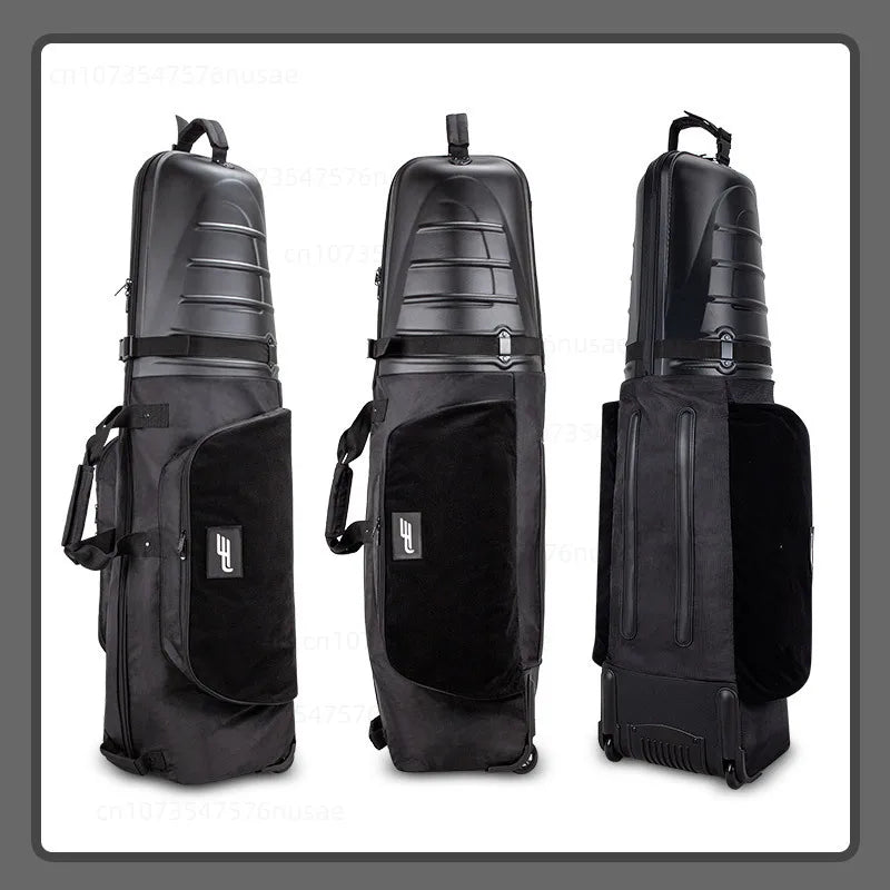 Nylon Hard Shell Golf Travel Bag With Wheels For Unisex Aircraft Use