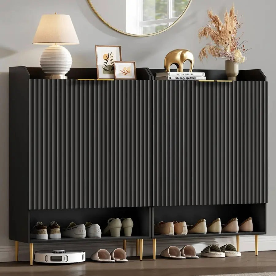 Shoe Cabinet Set of 256 Pairs Large Shoe Storage Cabinet, 50.7 Tall 7Tier Entryway Shoe Cabinet Storage with Adjustable Shelves - Buy online at  Vibe In Cart.