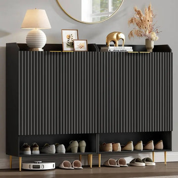 Shoe Cabinet Set of 256 Pairs Large Shoe Storage Cabinet, 50.7 Tall 7Tier Entryway Shoe Cabinet Storage with Adjustable Shelves - Buy online at  Vibe In Cart.