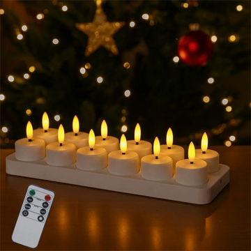 4-12Pcs LED Flameless Candle Light Battery Operated LED Creative Candles Tea Lights Halloween Christmas Party Decor Candle Light - Buy online at  Vibe In Cart.