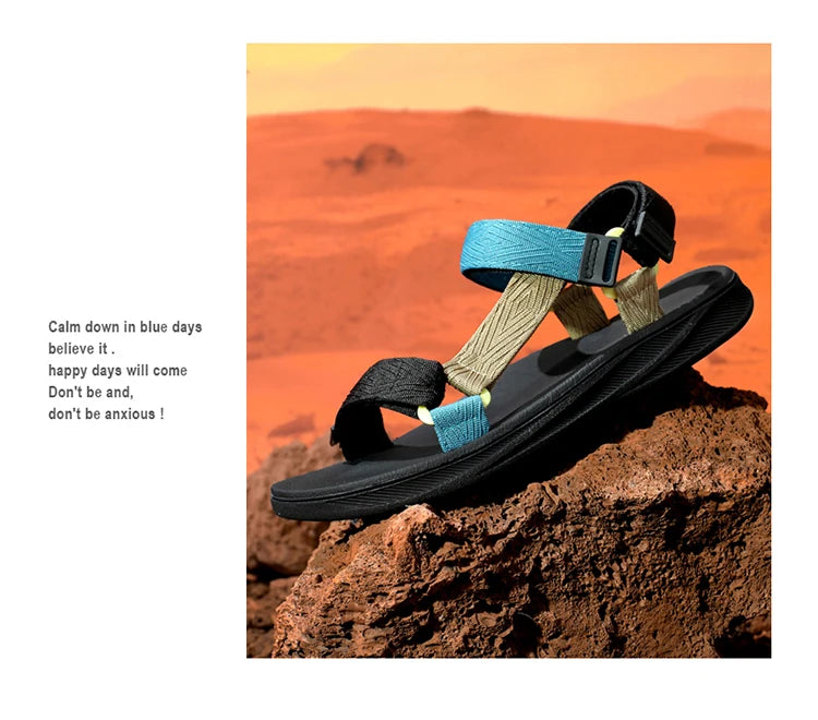 Men's Sandals Summer New Trendy Sports Shoes Non-Slip Wear-Resistant Soft-Soled Cool Beach Shoes for Men - Buy online at  Vibe In Cart.