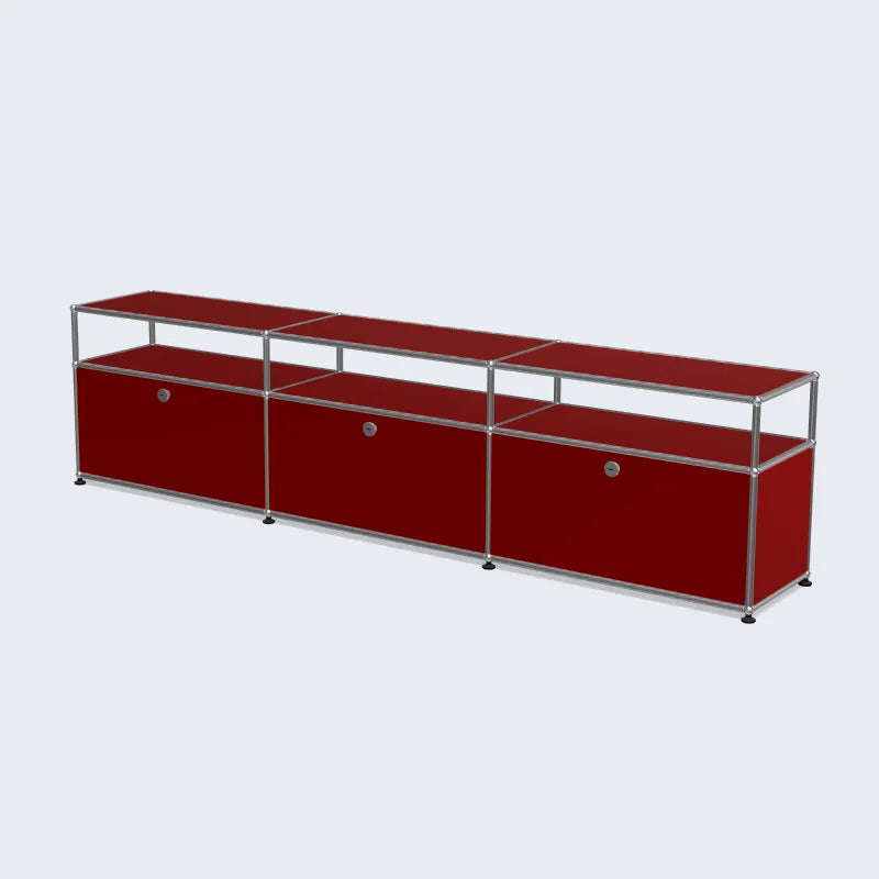Metal TV Stand Corner Cabinet for Living Room Storage