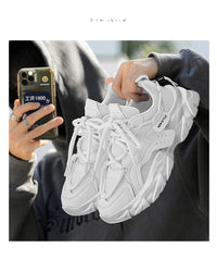 Men's Shoe Breathable Thick Soled Casual Sneakers Outdoor Running Four Seasons New Tennis Men Soft Soles Comfort Male Sneakers - Buy online at  Vibe In Cart.