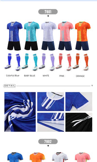Football Jerseys Soccer Uniforms Adult and Kids Futsal Sportswear Kits Training Tracksuits Athlete Training Clothing customized - Buy online at  Vibe In Cart.