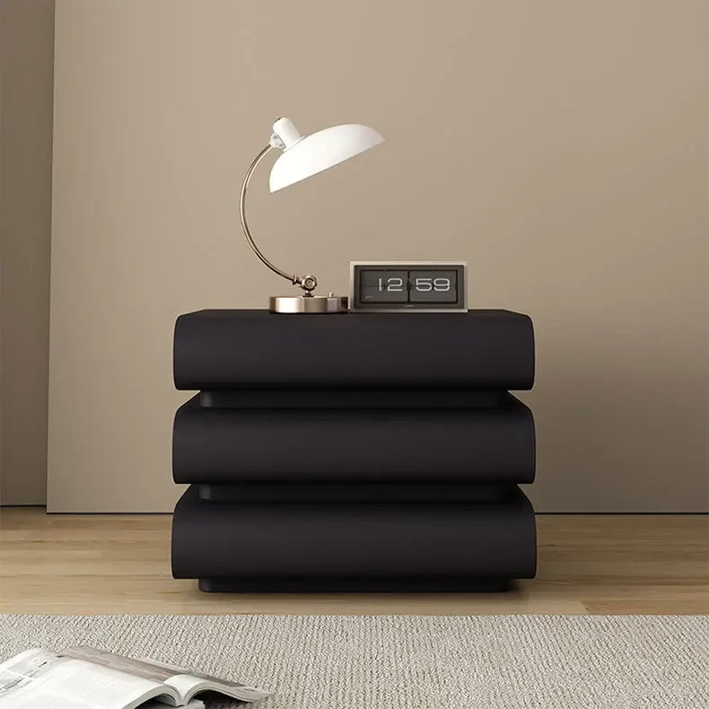 Modern Morocco Nightstand with Drawers and Storage