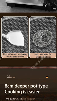316 Stainless Steel Frying Pan Wok Non-stick Cooking Honeycomb Steak Gas Stove Pot Induction General Saucepan Kitchen Cookware - Buy online at  Vibe In Cart.
