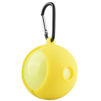Portable PU Golf Ball Storage Bag with Silicone Sleeve and Carabiner Clip