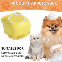 Dog Bathing Brush Pet Massage Brush Shampoo Dispenser Soft Silicone Brush Rubber Bristle for Dogs and Cats Shower Grooming Tool - Buy online at  Vibe In Cart.