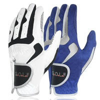 GVOVLVF Men's Golf Glove One Pc Pair 2 Color Options Improved Grip System Cool Comfortable Blue White color left right hand NEW - Buy online at  Vibe In Cart.