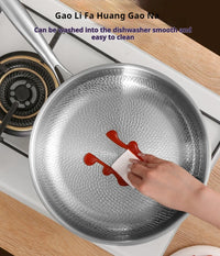 26/28/30cm German Pure Titanium Frying Pan Non-stick Frying Pan Uncoated Fish Scale Hammer Pattern Titanium Alloy Cookware - Buy online at  Vibe In Cart.