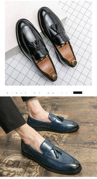 Brogues Shoes Men High Quality Social Leather Shoes British Tassels Formal Leather Men Wedding Business Dress Leather Shoes Male - Buy online at  Vibe In Cart.
