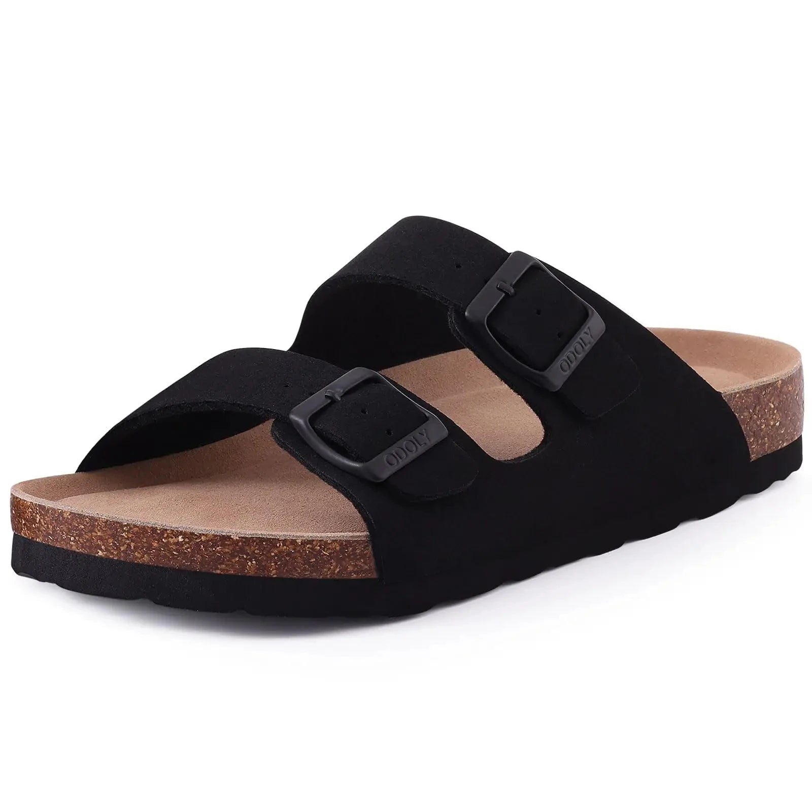 Men's Outdoor Slippers with Cow Suede Lining and EVA Insole
