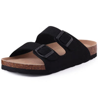 Men's Outdoor Slippers with Cow Suede Lining and EVA Insole