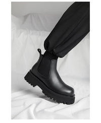 Men's Versatile Casual British Style Heightening Chelsea Boots, Paired with Trendy and Simple Ankle Boots for Outerwear. - Buy online at  Vibe In Cart.