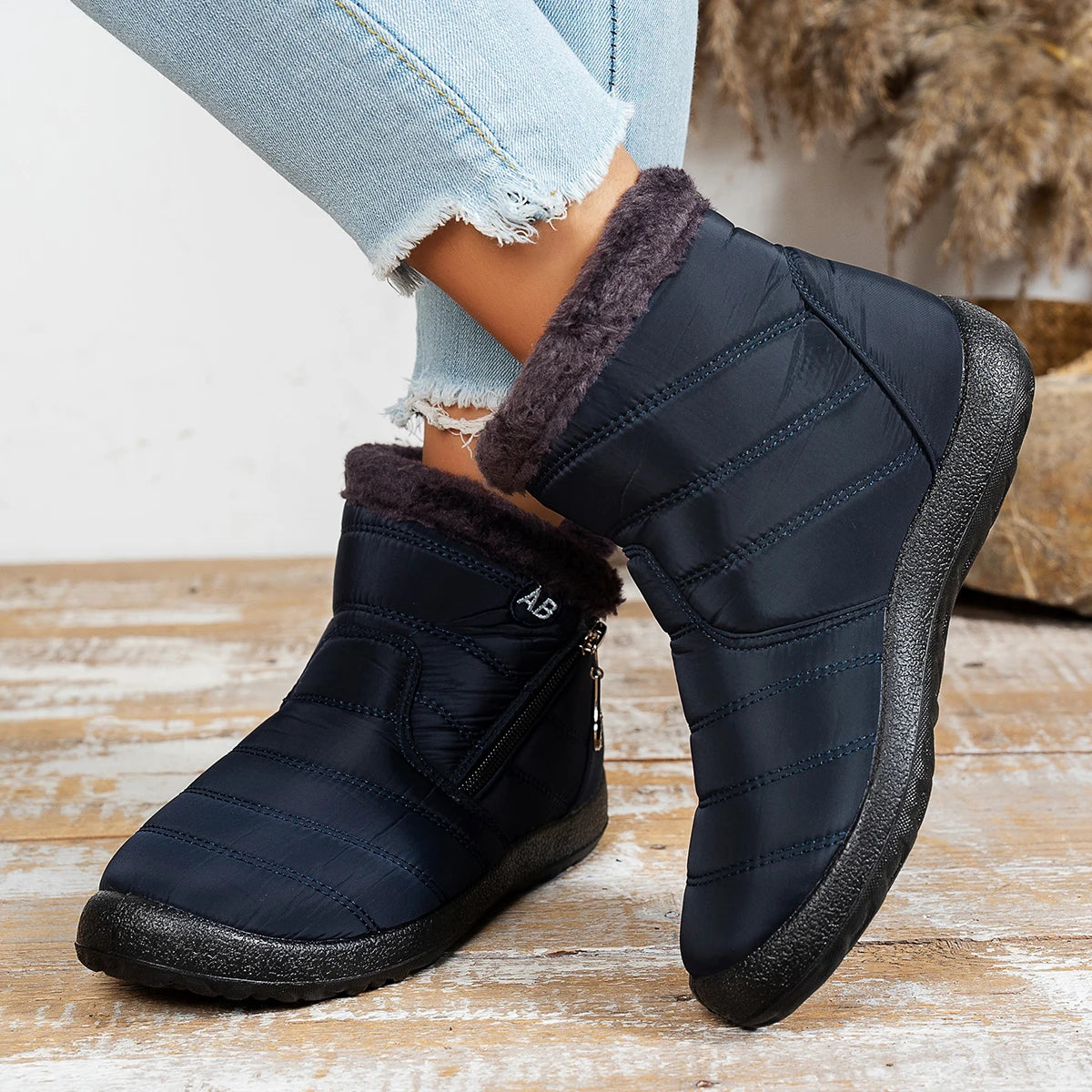 Women's shoes Solid-color warm mid-calf cotton boots women's Winter shoes Cotton boots cheap shoes clearance free shipping - Buy online at  Vibe In Cart.