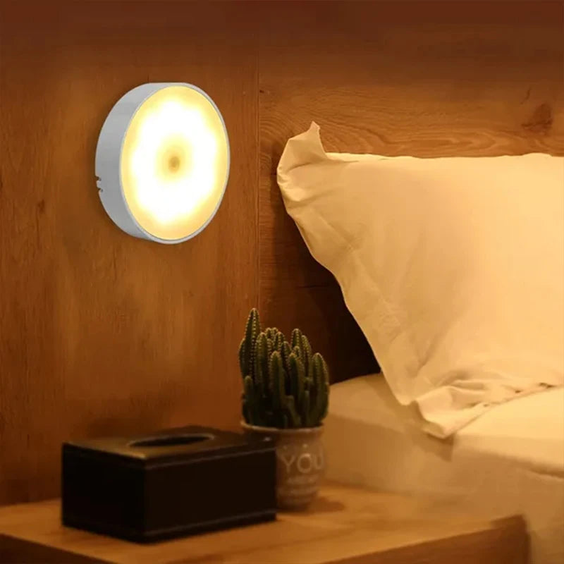 PIR Motion Sensor LED Night Light USB Rechargeable Night Lamp For Kitchen Cabinet Wardrobe Lamp Staircase Wireless Closet Light - Buy online at  Vibe In Cart.