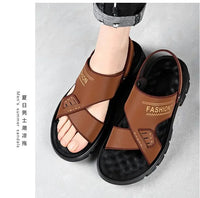 Hot Sale Men Sandals Casual Shoes Outdoor Walking Sandals for Men Beach Shoes Men Slippers Open Toe Flat Two Passes - Buy online at  Vibe In Cart.