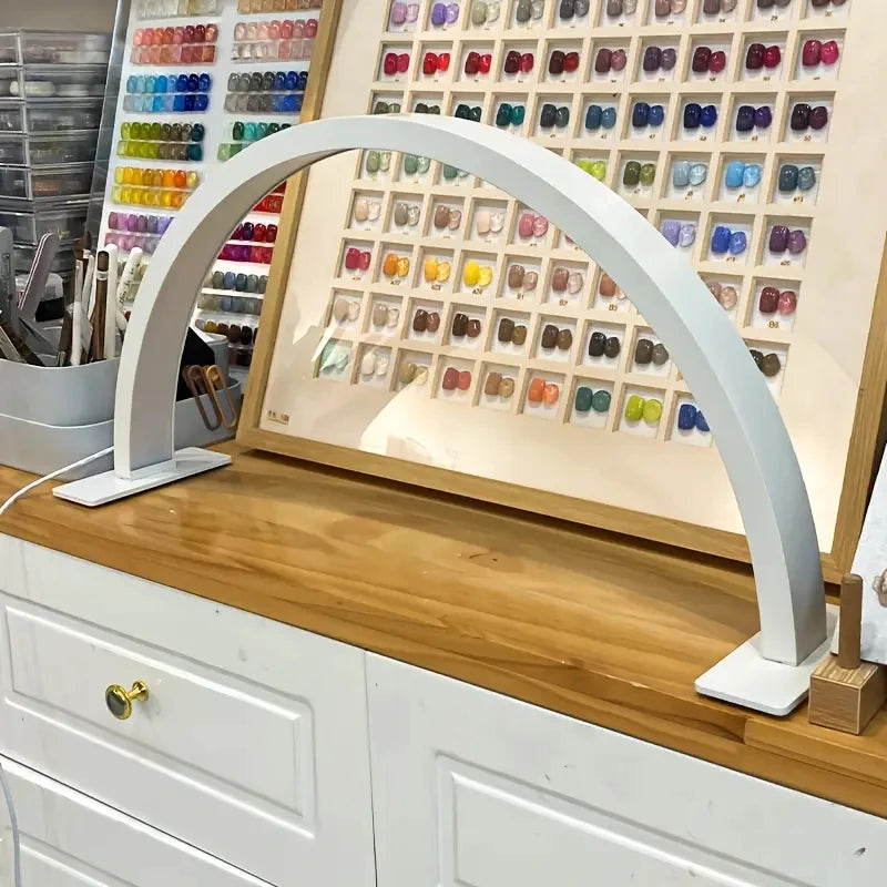 New Moon Nail Work Lamp - Beauty Work Desk Lamp, Three-color USB Power Supply - Black/White/Pink, Suitable for Nail Art, Eyelash - Buy online at  Vibe In Cart.