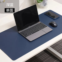 Large White Gaming Mousepad Waterproof Non-Slip PU Leather