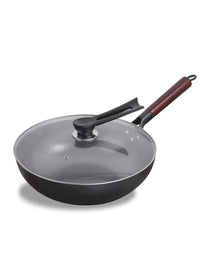 Pure Iron wok cast iron pan Non-coated Pot General use for Gas and Induction Cooker 32cm Chinese Wok Cookware Pan - Buy online at  Vibe In Cart.