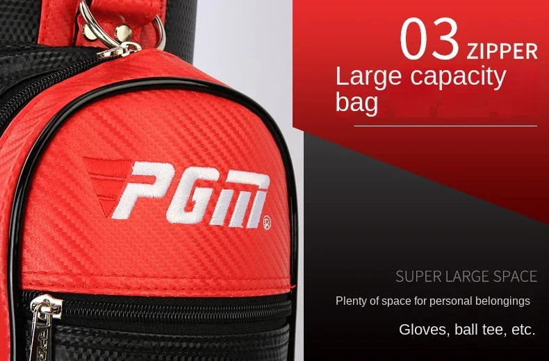 Unisex PU Golf Bag for 9 Clubs with Multiple Colors