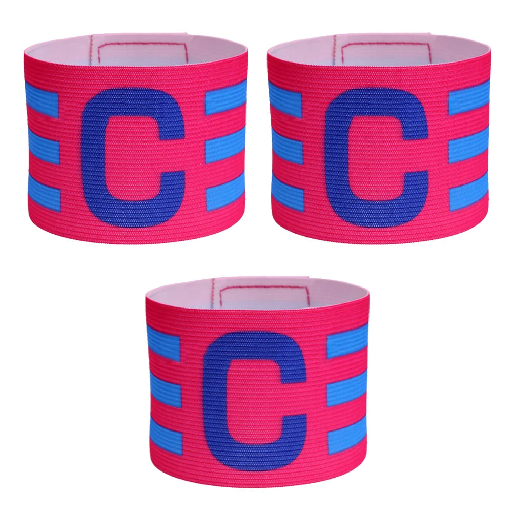 Adjustable Elastic Polyester Soccer Captain Armband for Training