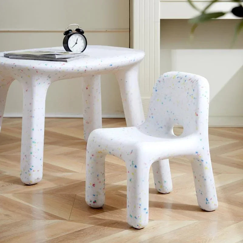 Nordic Style Plastic Chair with Backrest, Stylish Chair for Bedroom Living Room Dormitory & Entertainment Room - Buy online at  Vibe In Cart.