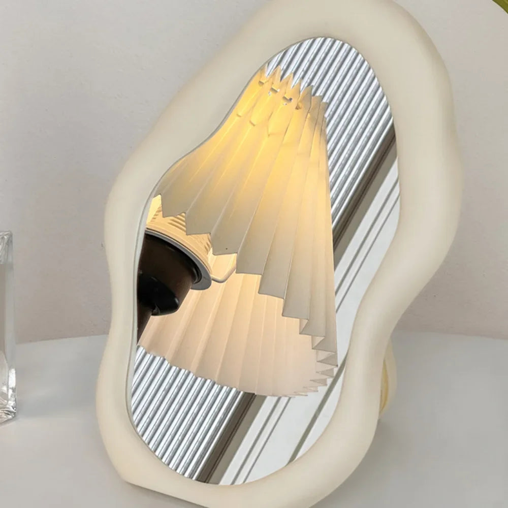 1PC Cream Style Makeup Mirror Decorative Irregular Simple Standing Dresser Mirror Cloud Shaped French Hairdressing Wall Mirror - Buy online at  Vibe In Cart.