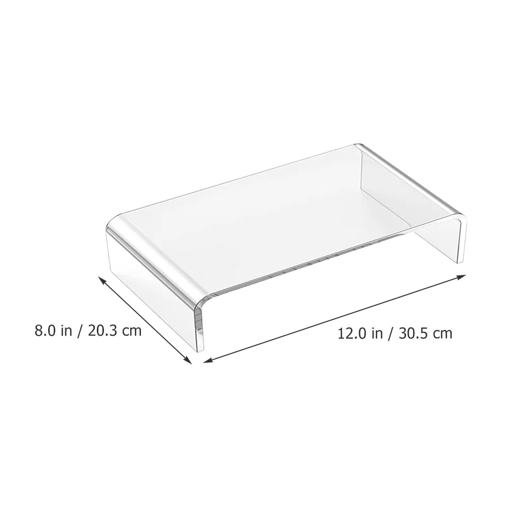 Transparent Acrylic Monitor Stand for 10-20 Inch Laptops