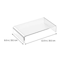 Transparent Acrylic Monitor Stand for 10-20 Inch Laptops