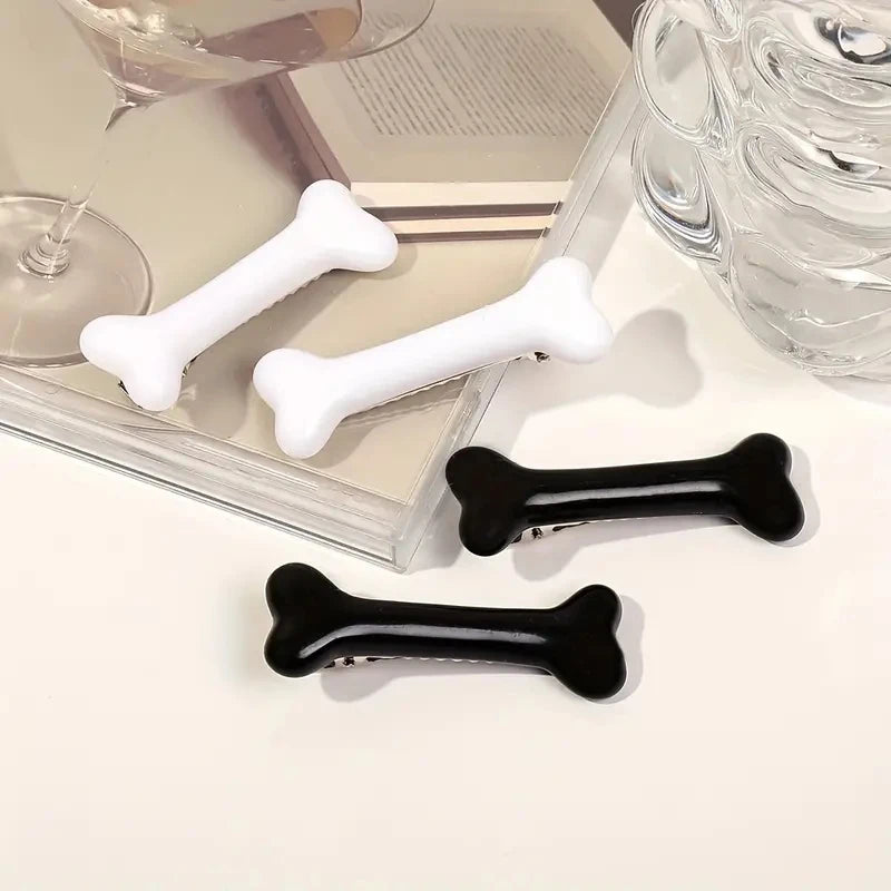 White Bone Hair Clip Cute Cartoon Bobby Pin Girl Fashion Dog Bones Decoration Small Hairpins Barrettes Y2K Accessories Wholesale - Buy online at  Vibe In Cart.