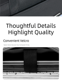 Unisex Zipper Canvas Laptop Briefcase for 13.3-17 Inch Laptops