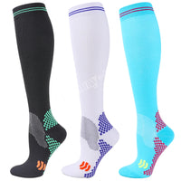 Knee-High Unisex Compression Socks for Varicose Veins 20-30 mmHg for Running and Cycling