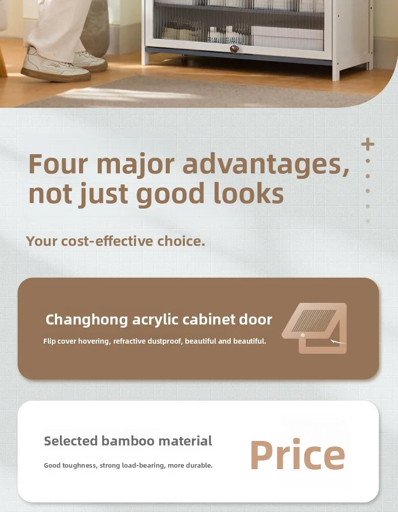 Simple shoe cabinet, household door storage artifact, space-saving indoor good-looking multi-layer dustproof large-capacity - Buy online at  Vibe In Cart.