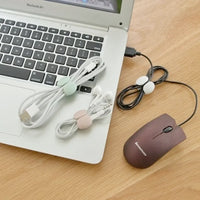 Silicone Adhesive Cable Clips for Wire Management, 3x2.3cm, 5-20 Pack