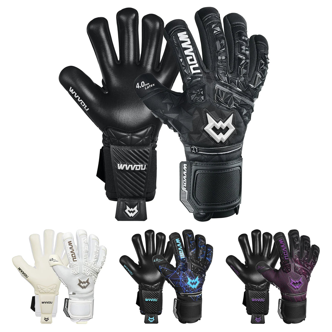 WVVOU Soccer Goalie Gloves for Adults and Youth, High Performance Goalkeeper Gloves with 5 Detachable Finger Saves - Buy online at  Vibe In Cart.
