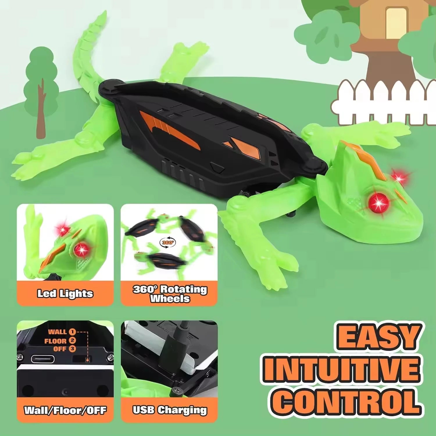 RC Wall Climbing Gecko Toys Biomimetic Crawling Insect Prank Toy Kids Remote Control Electric Robot Lizard Bionic Novelty Gift - Buy online at  Vibe In Cart.
