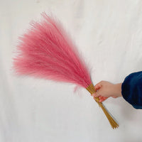 55cm 5-Piece Fluffy Artificial Pampas Grass Bouquet Decor