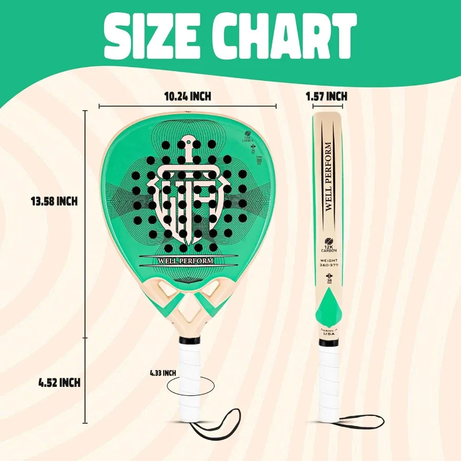 Padel Racket Carbon Fiber Surface Tennis Racket Pop Tennis Beach Tennis - Buy online at  Vibe In Cart.