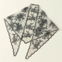 Adult Women's Triangular Lace Polyester Hair Scarf Accessory
