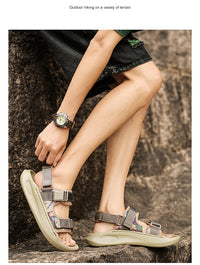 Men's outdoor casual sandals summer new soft-sole non-slip comfort sandals fashion youth Joker light breathable sports slippers - Buy online at  Vibe In Cart.