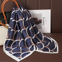 Square Satin Silk Scarf for Women, Casual All Seasons