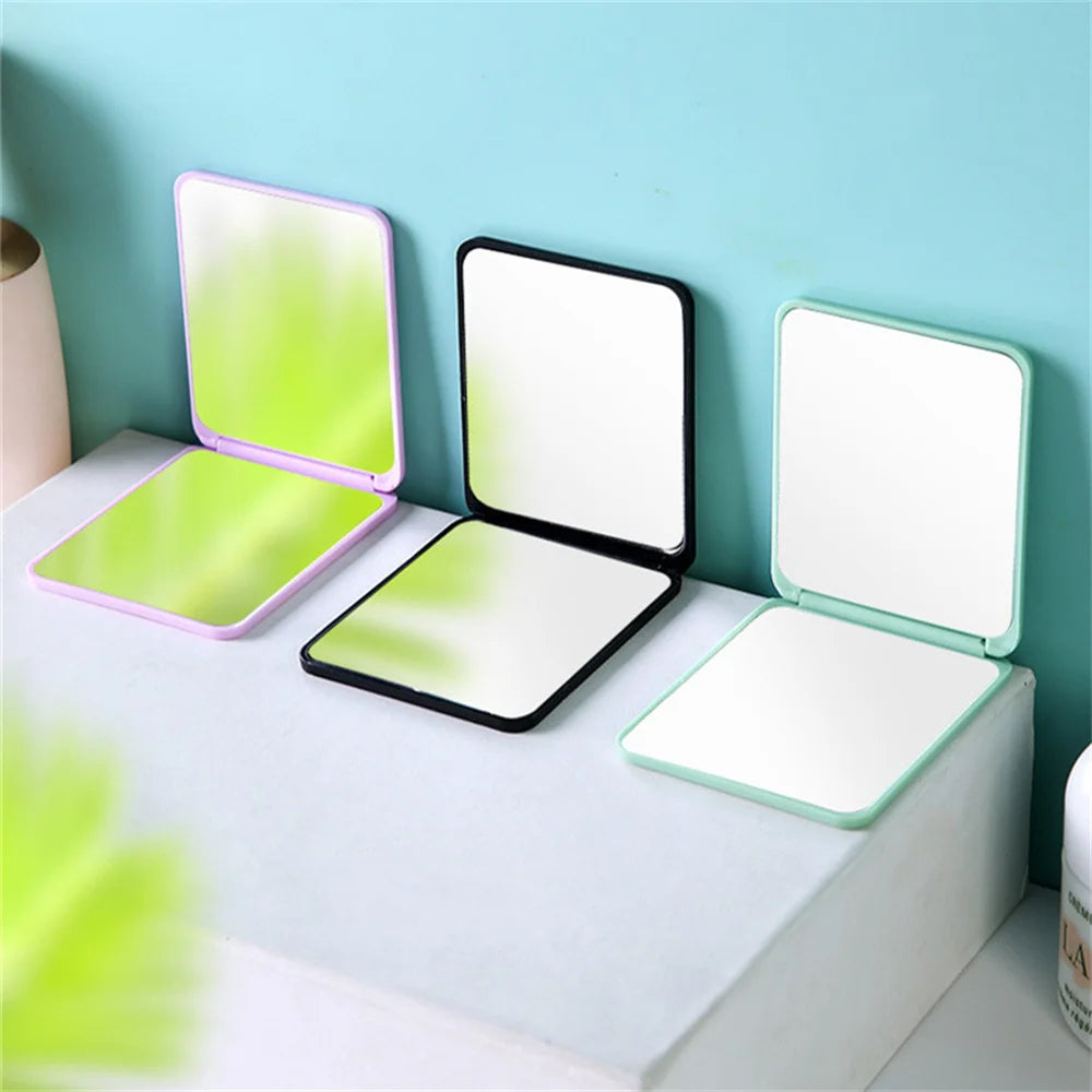Foldable Makeup Mirror Portable Double-Sided Mirror Student Dormitory Desktop Small Gift Wholesale - Buy online at  Vibe In Cart.