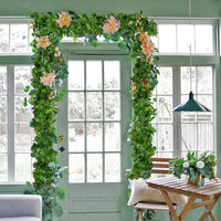 Artificial Plant Green Ivy Leaf Garland Silk Wall Hanging Vine Home Garden Decoration Wedding Party DIY Fake Wreath Leaves - Buy online at  Vibe In Cart.