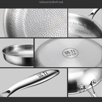 Titanium Non-Stick Frying Pan with Hammer Pattern, 26/28/30cm
