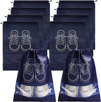 Large Non-Woven Fabric Shoes Storage Organizer Bags, 5 or 10 Pack