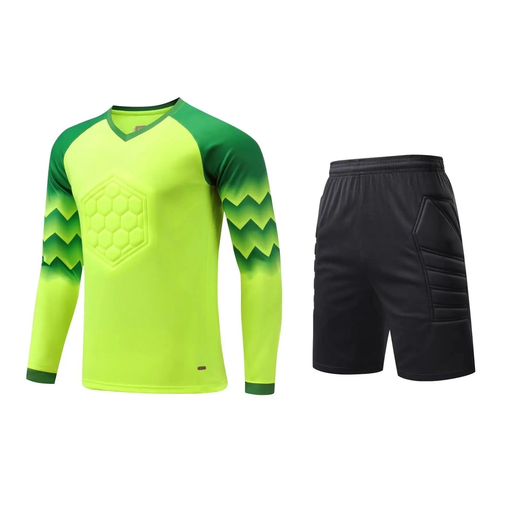 2023 Men Kid Football Goalkeeper Uniform Protective Sponge Long Sleeve Soccer Training Goalkeeper Top Soccer Jersey Pants Custom - Buy online at  Vibe In Cart.