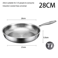 Titanium Non-Stick Frying Pan with Hammer Pattern, 26/28/30cm