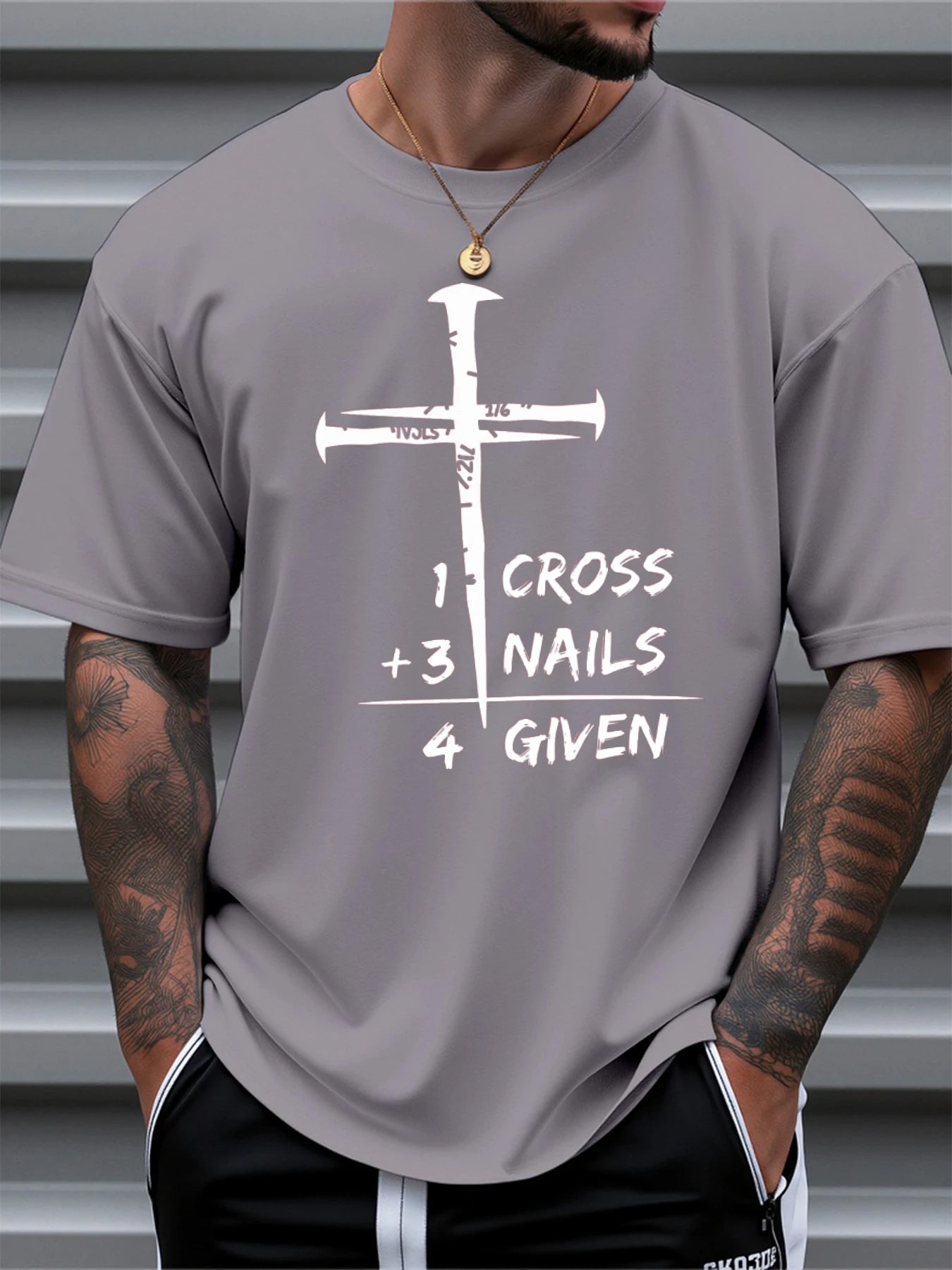 T Shirt For Man 100% Cotton Summer Christian Faith Graphic Casual Slim Fit Round Neck Short Sleeved T-shirt Top - Buy online at  Vibe In Cart.